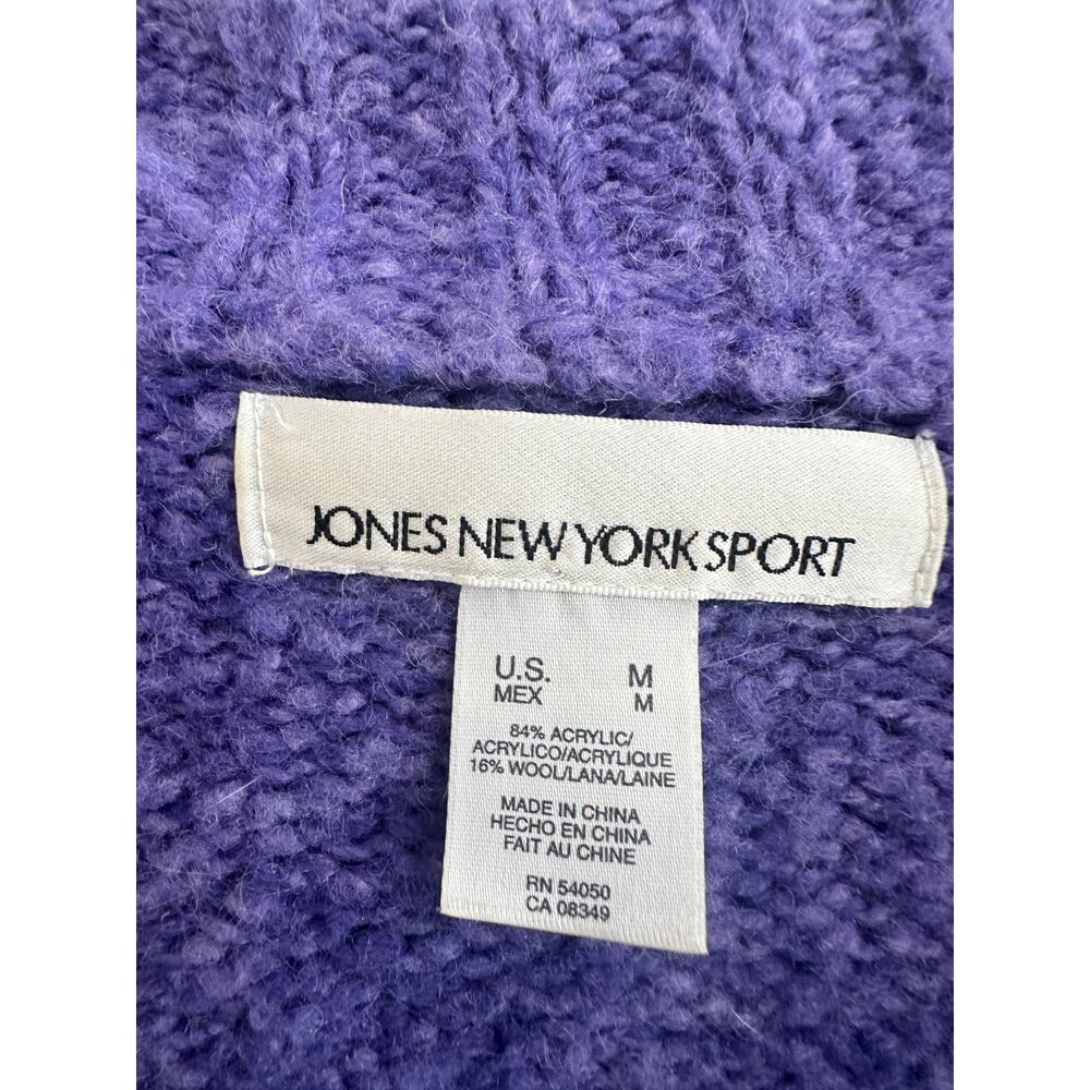 Y2K Deep Periwinkle Collared Cardigan size medium - Picture 7 of 9